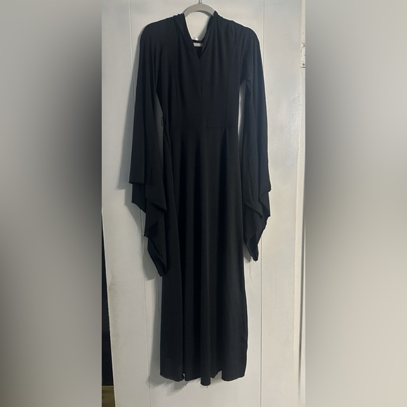 Spirit Dresses & Skirts - Spirit Black Maxi Dress with Draped Sleeves